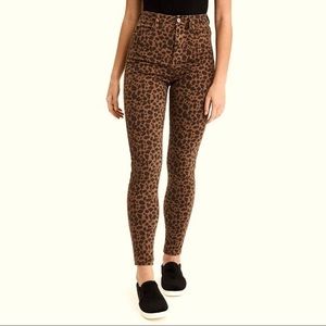 American eagle cheetah print jeans